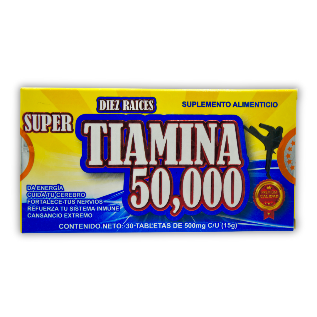 Súper Tiamina 50,000 C/30 Tabletas