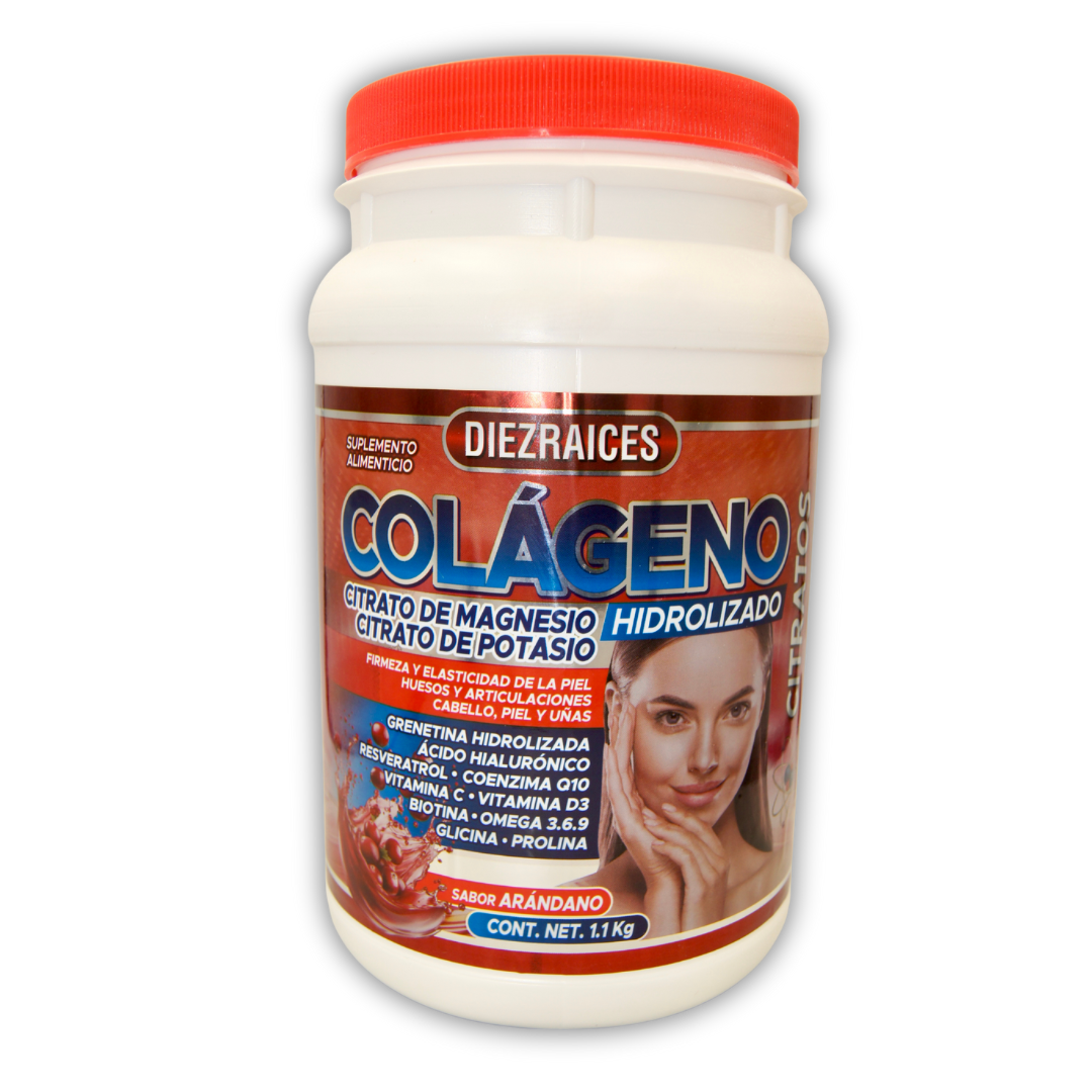 Colágeno Hidrolizado C/Citratos. Sabor Arándano