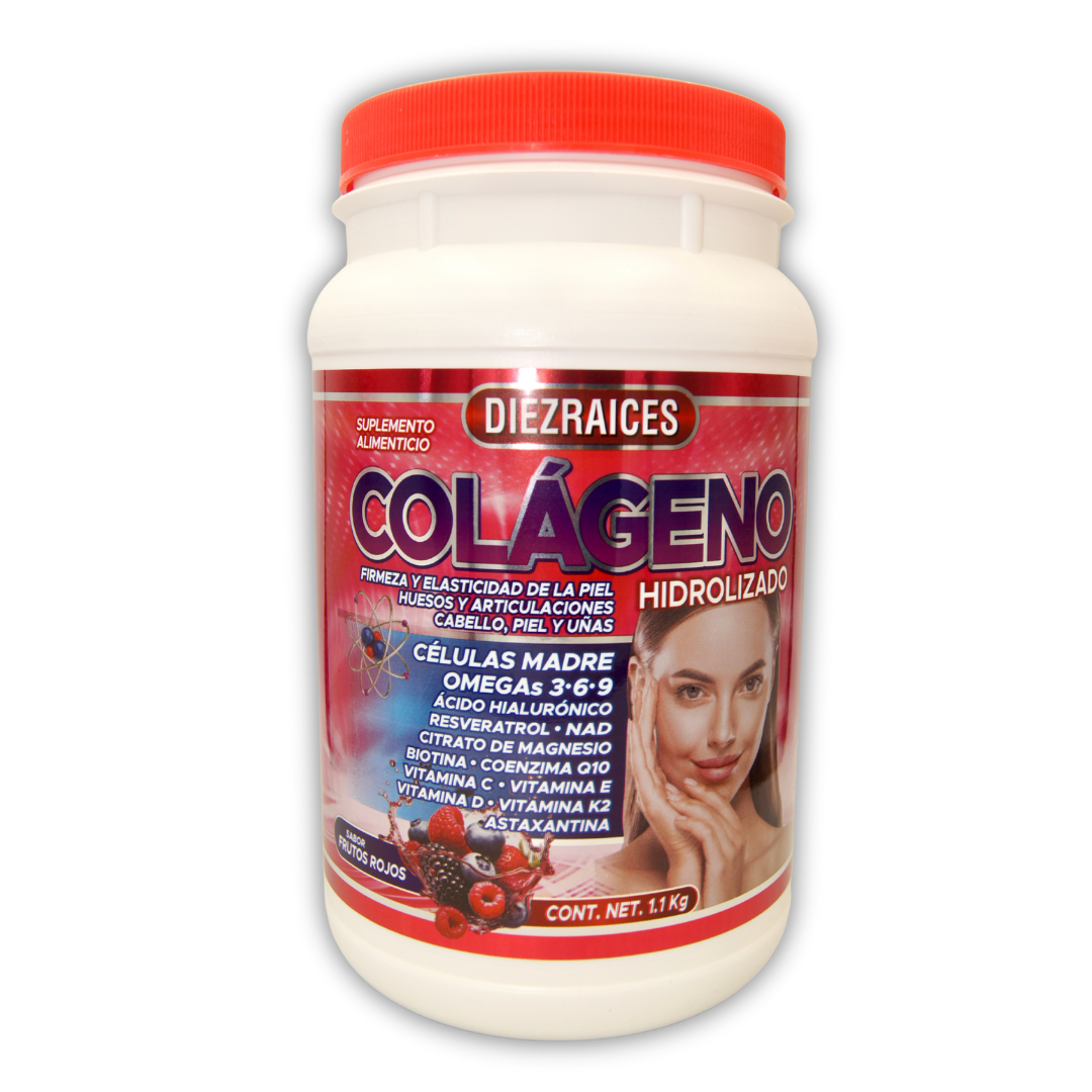 Colágeno Hidrolizado. Sabor Frutos Rojos